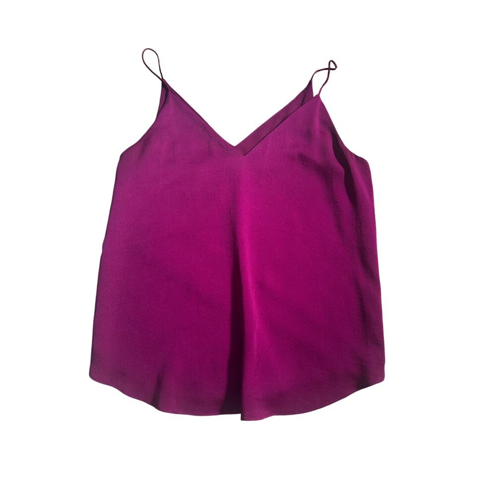 Express Magenta V-Neck Camisole Top Spaghetti Strap Blouse, M